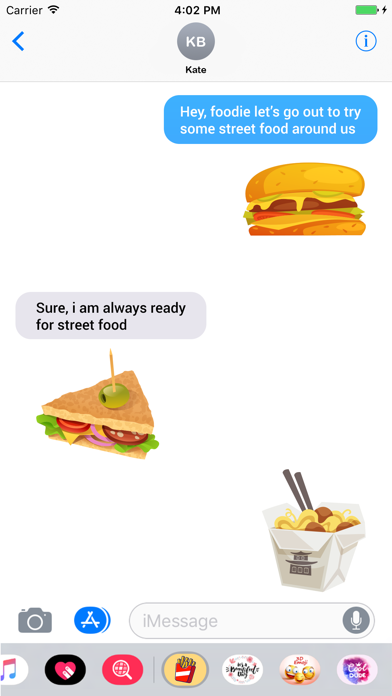 Screenshot #2 pour Foodie Food Stickers
