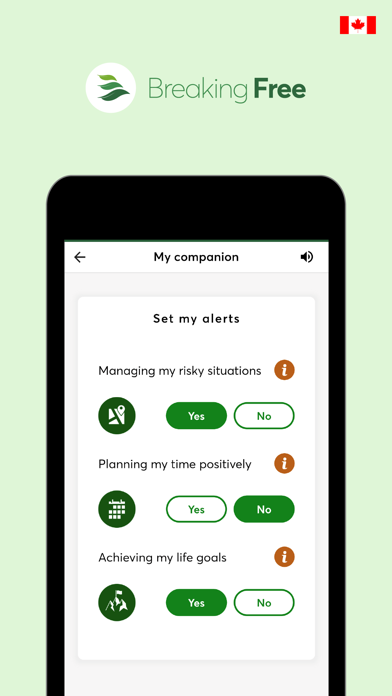 Breaking Free Companion Canada Screenshot