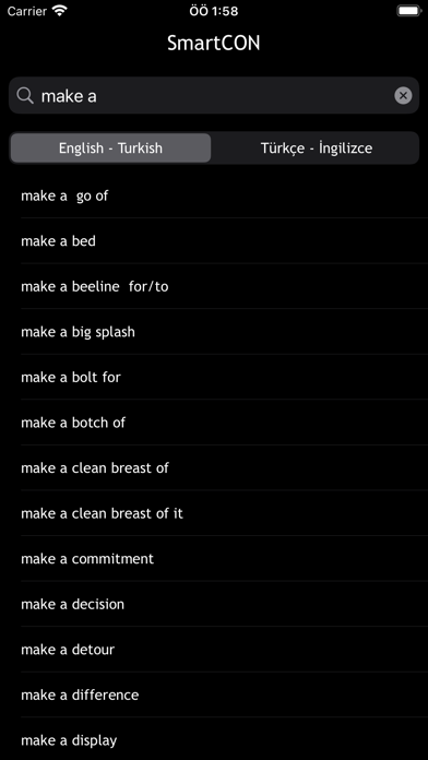 SmartCON Offline Dictionary Screenshot