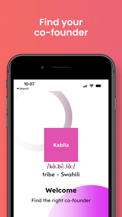 Kabila - Find Your Co-founder Screenshot