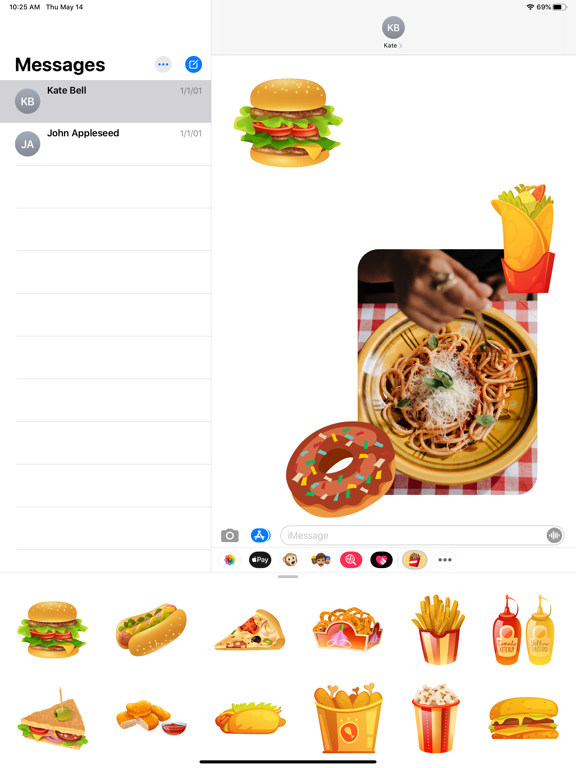 Screenshot #5 pour Foodie Food Stickers