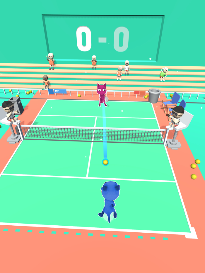 Cat Tennis Champion Game