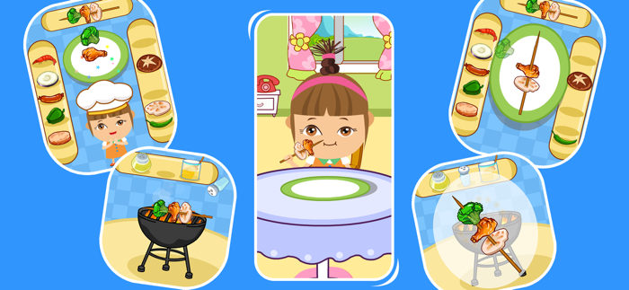 Barbecue Food Cooking Games