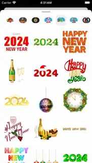 happy new year stickers 2024 iphone screenshot 1