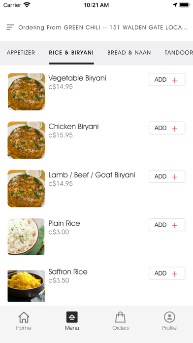 GreenChili Cuisine of Indian Screenshot