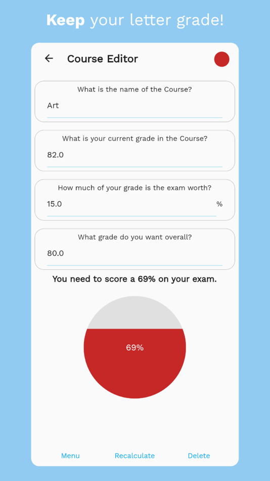 #3. Exam Score Calc (iOS) 由: Evan Carr