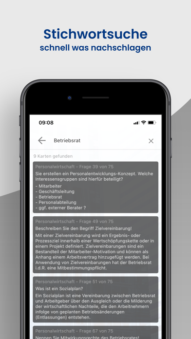 Betriebswirt Lernkarten Screenshot