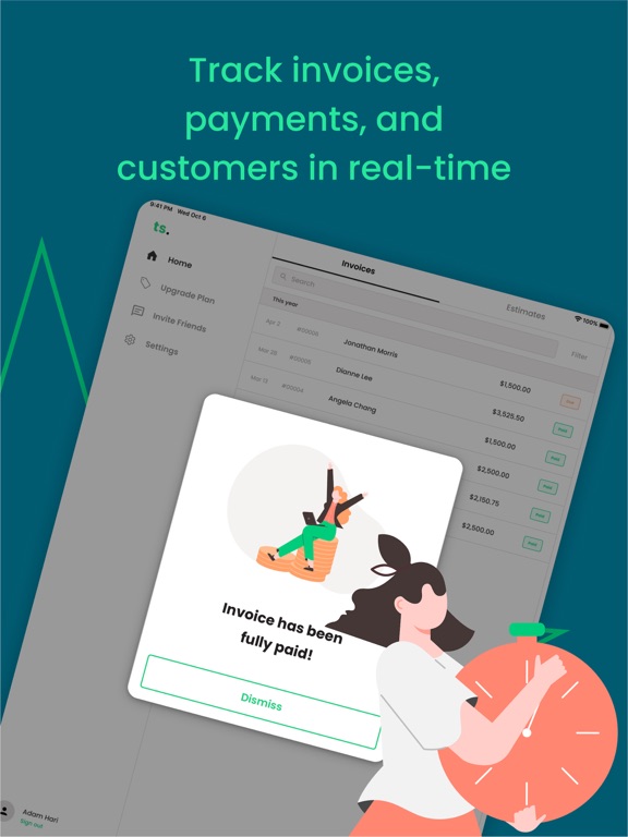 TrulySmall Business Invoices iPad screenshot 7 - Finance app