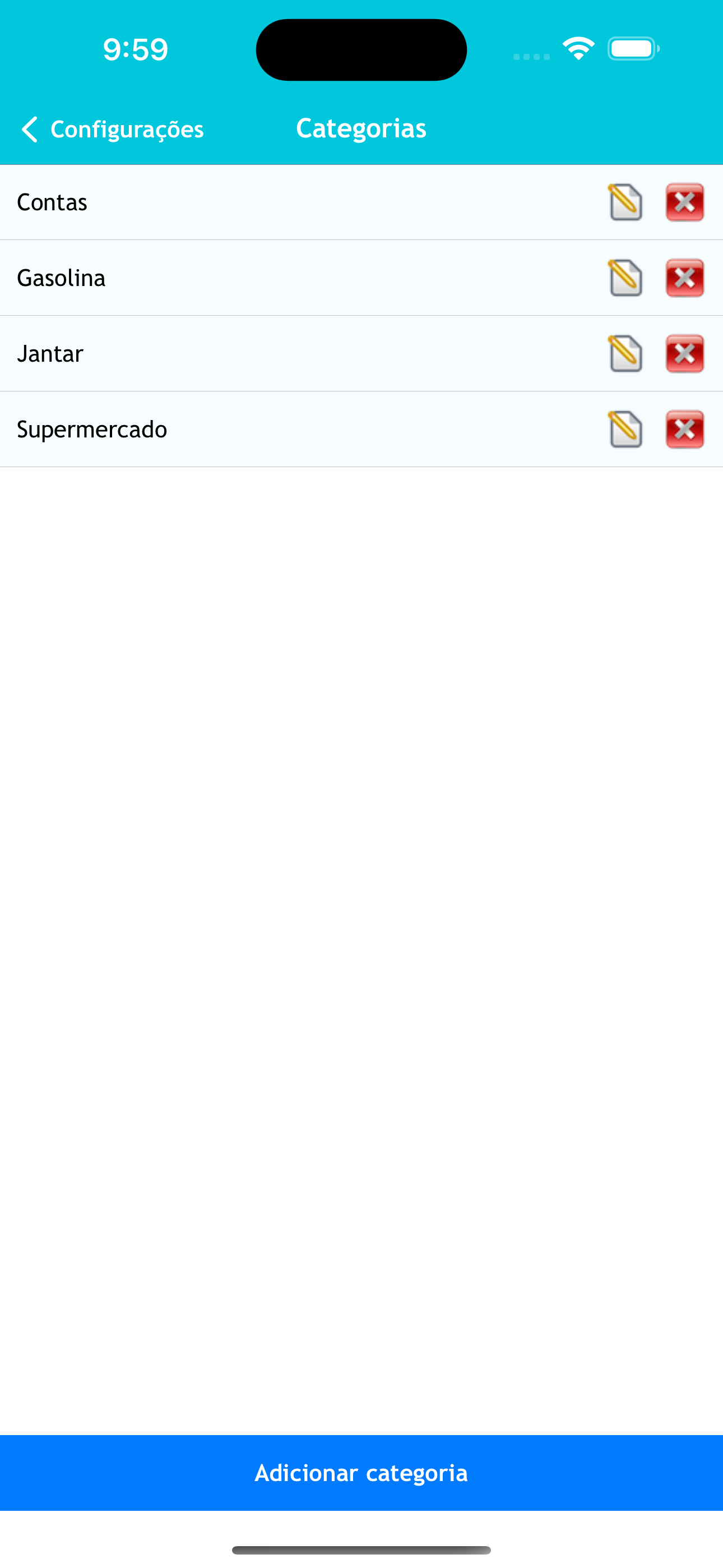 Acompanhamento de despesas