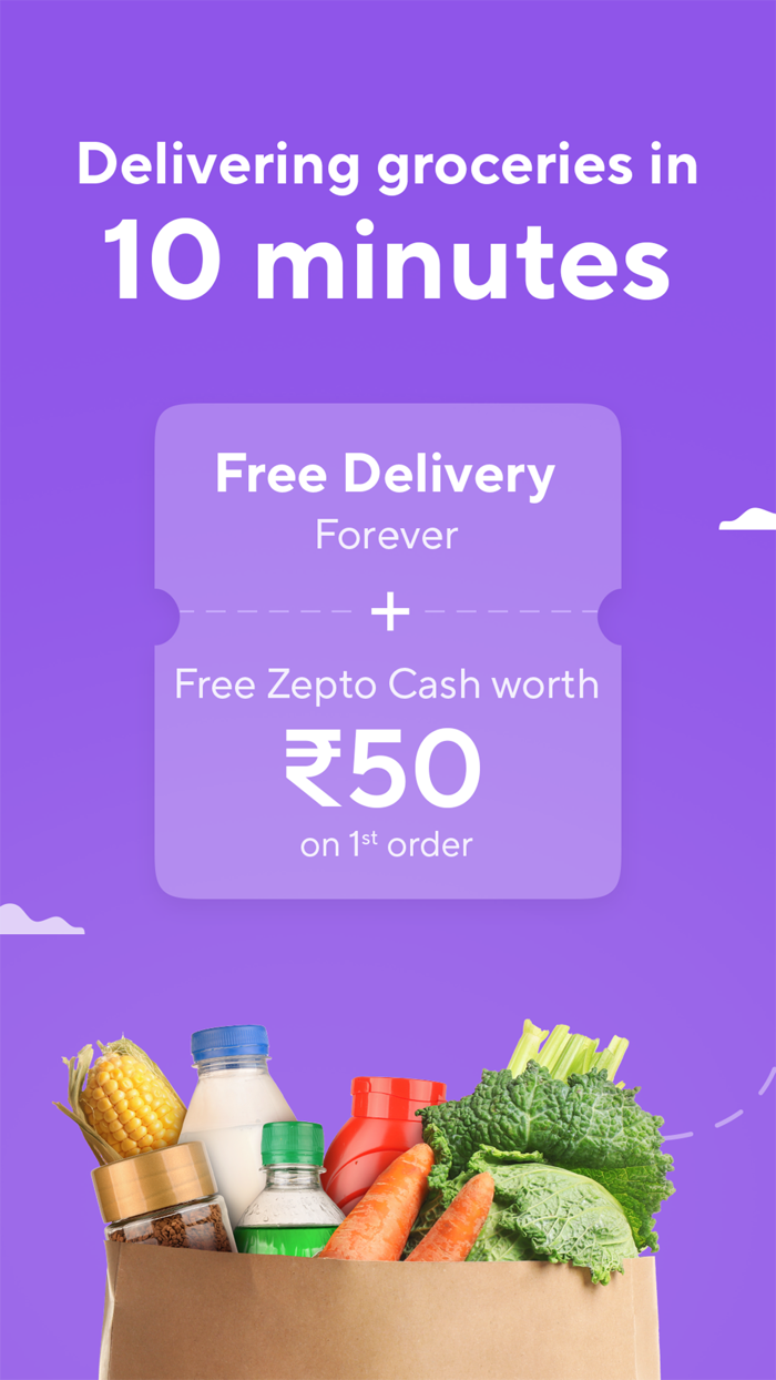 Zepto 10 Min Grocery Delivery