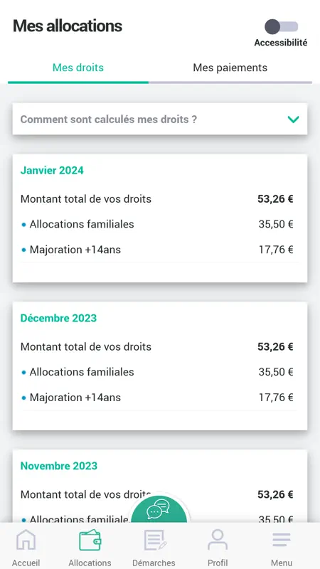 Caf - Mon Compte screenshot 4 of 10