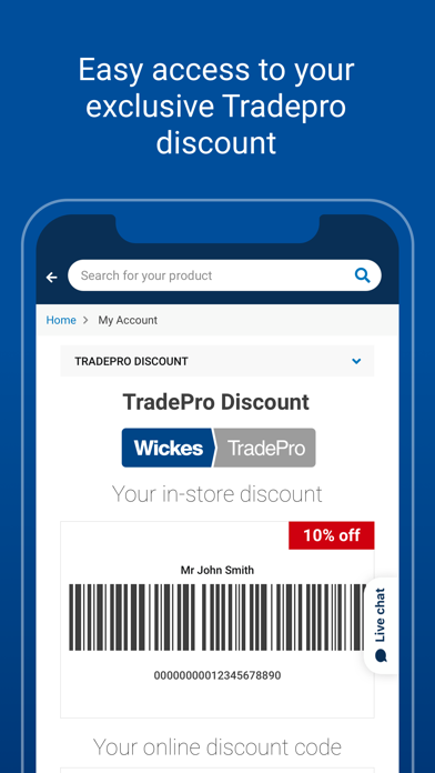 Wickes TradePro Screenshot