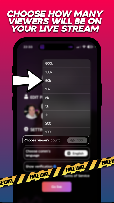 Fake Live Screenshot