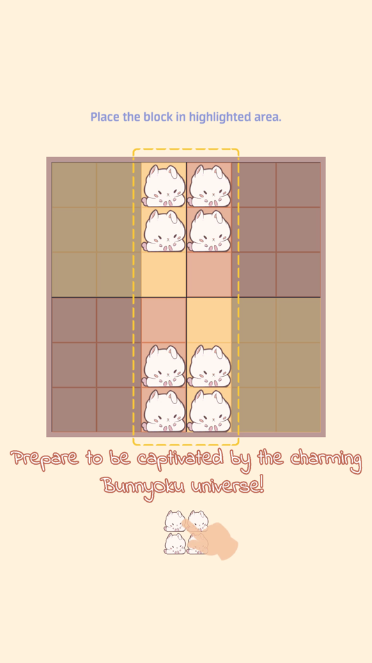 #1. BunnyOku :Bunny block sudoku! (iOS) Podle: Infogen Labs