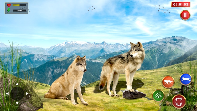 Wild Wolf Jungle Simulator 3d