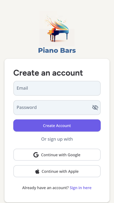Screenshot 2 of Piano Bars App