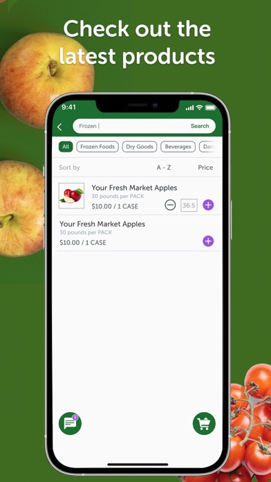 Screenshot 2 of SunFed Ordering App