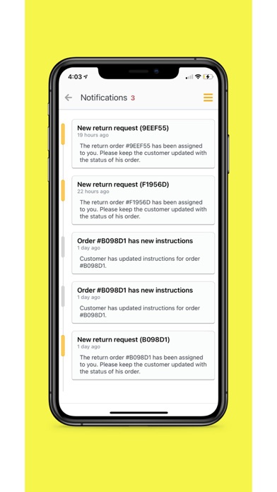 DashReturn Driver Screenshot