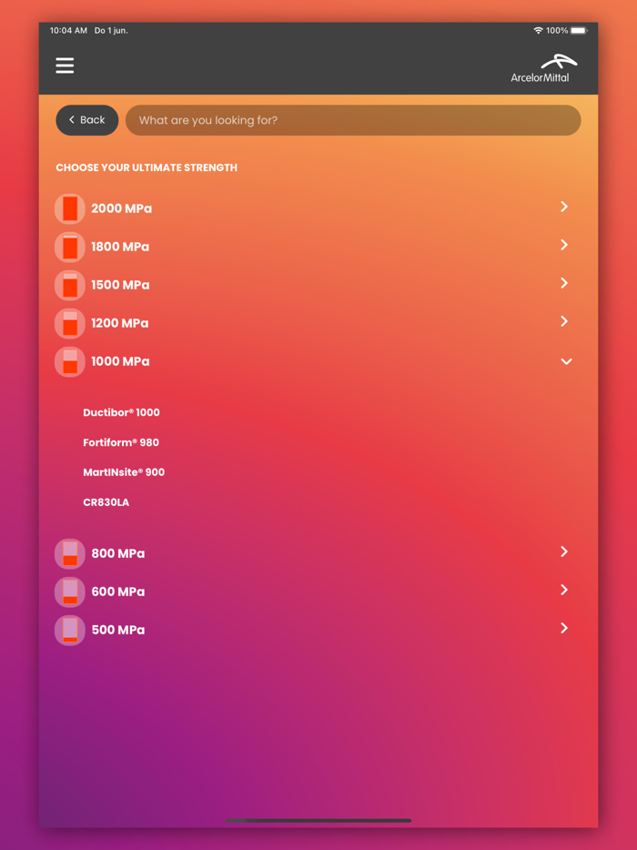 ArcelorMittal automotive offer