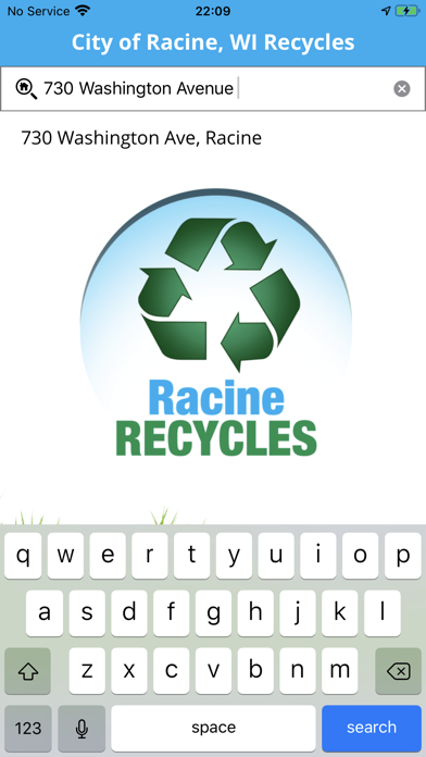City of Racine, WI Recycles Screenshot