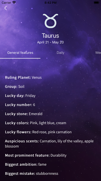 Daily Horoscope Reviews Screenshot