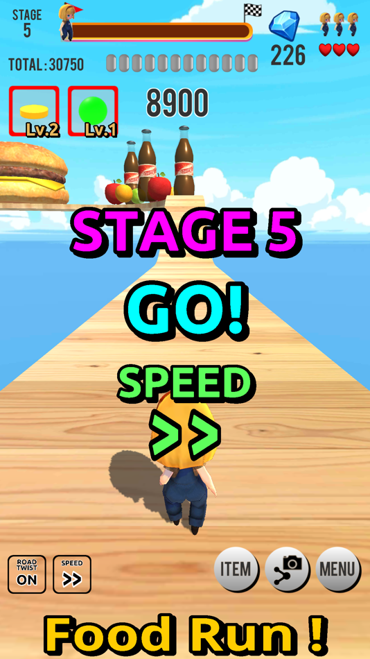 #2. Food Run Game: simple run game (iOS) 由: myu apps