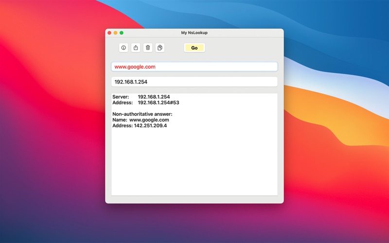 Screenshot #1 pour My NsLookup