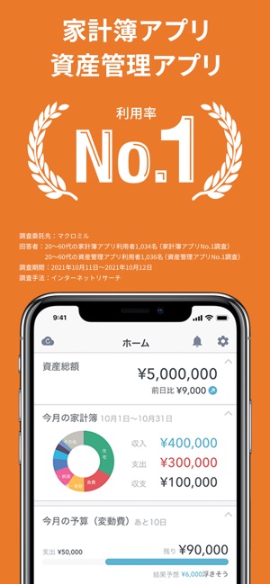 マネーフォワード Me 人気の家計簿 かけいぼ をapp Storeで