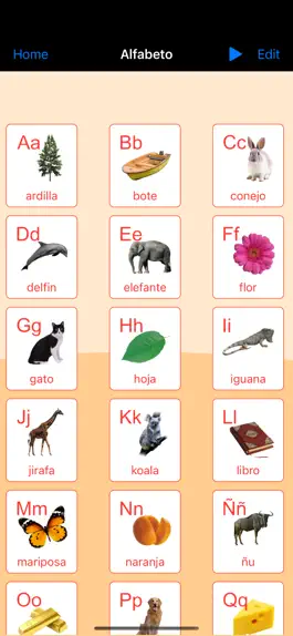 Game screenshot Spanish Alphabet Cards & Quiz apk