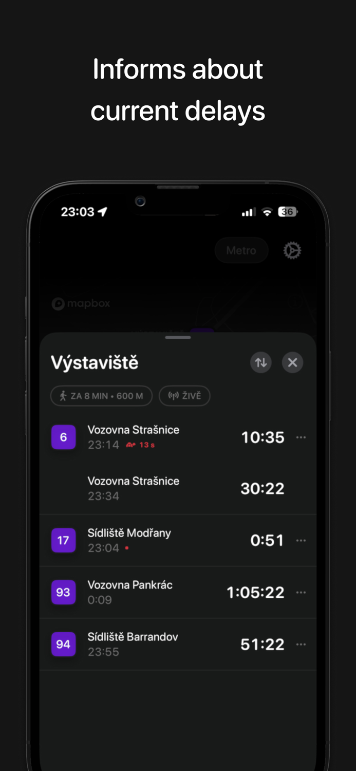 Tramoji – Prague Transit App