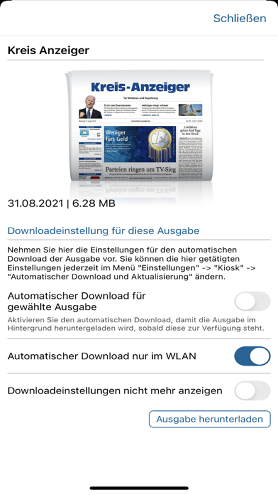 Kreis-Anzeiger & LA/OZ ePaper Screenshot