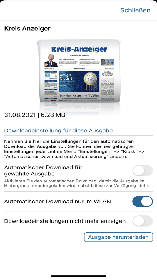 Kreis-Anzeiger & LA/OZ ePaper - 1.1 - (iOS)