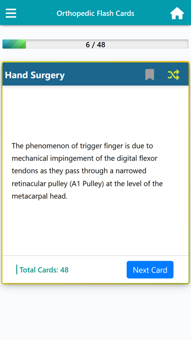 Orthopedic Flash Cards & Notes Screenshot