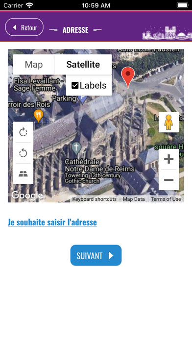 Reims Contact Signalement Screenshot