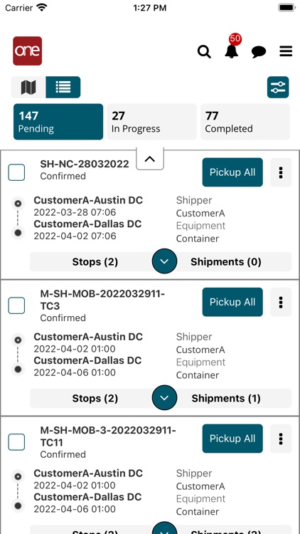 ONE Driver Application