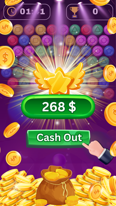 Win Real Prizes Bubble Shooter Screenshot