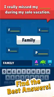 popular words: family game iphone screenshot 1