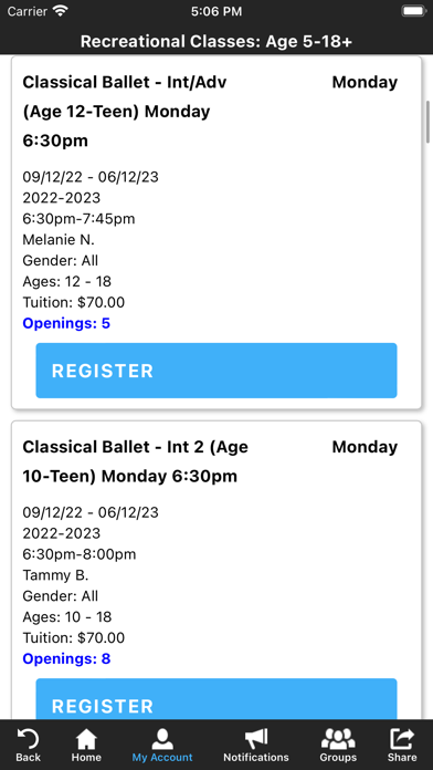 Kathy Blake Dance Studios Screenshot