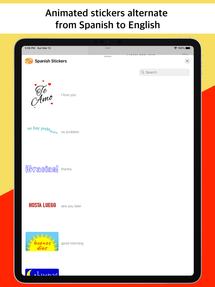 Spanish to English Stickers