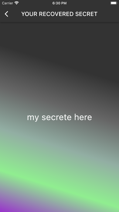 SecretSplit Screenshot