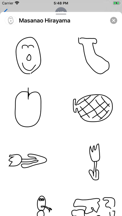 Masanao Hirayama Stickers Screenshot