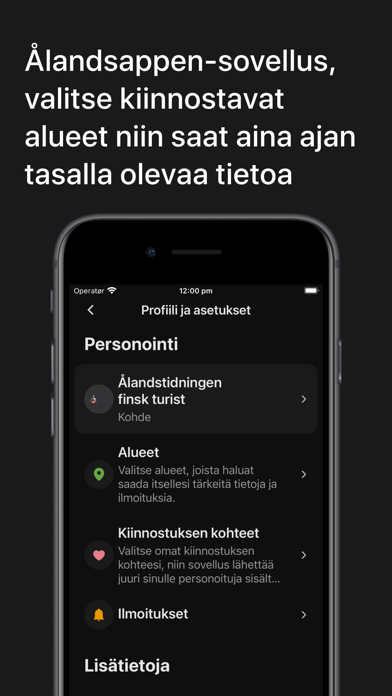 Ålandsappen Screenshot