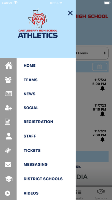 Castleberry ISD Athletics Screenshot