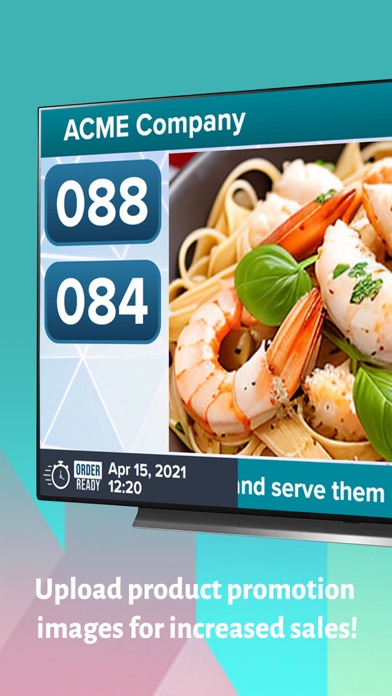OrderReady TV Screen Alert Screenshot