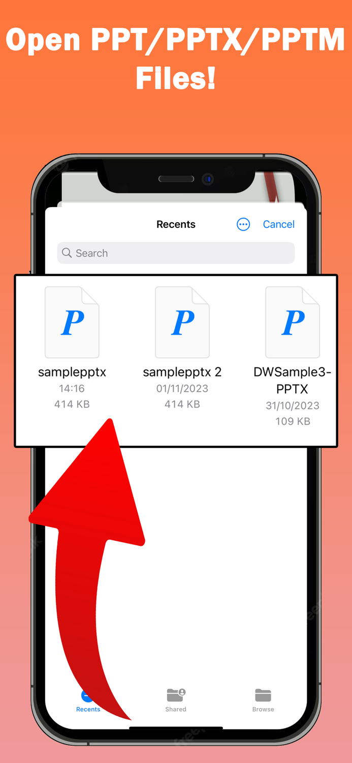PPTX PPT PPTM To PDF Reader