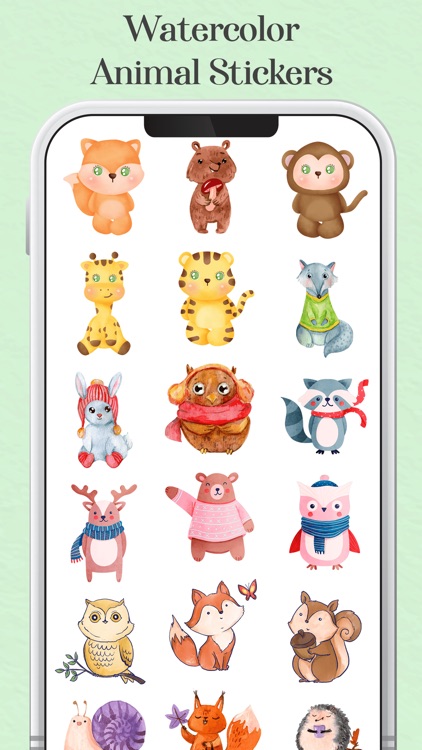 WaterColor Animals Stickers screenshot-3