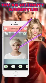 try on celebrity hairstyles iphone screenshot 1