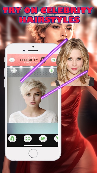 Try On Celebrity Hairstyles Screenshot