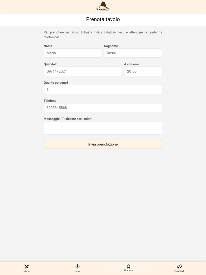 Il Brigante Osteria Pizzeria