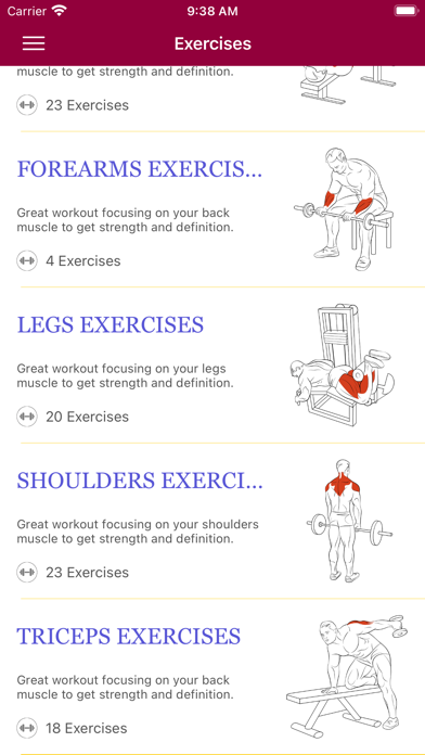 Fitness & Bodybuilding Workout Screenshot